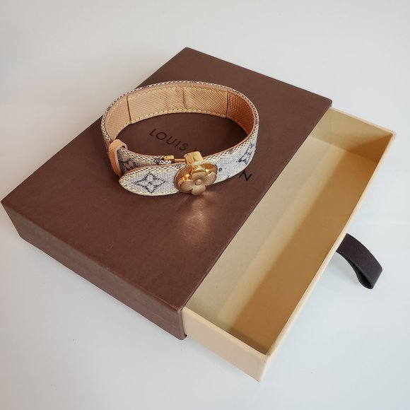 Genuine Louis Vuitton Canvas Monogram Bracelet NEW - Picture 1 of 15